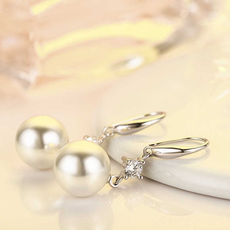 Khuyên Tai Đính Ngọc Thời Trang Hàn Quốc Cho Nữ