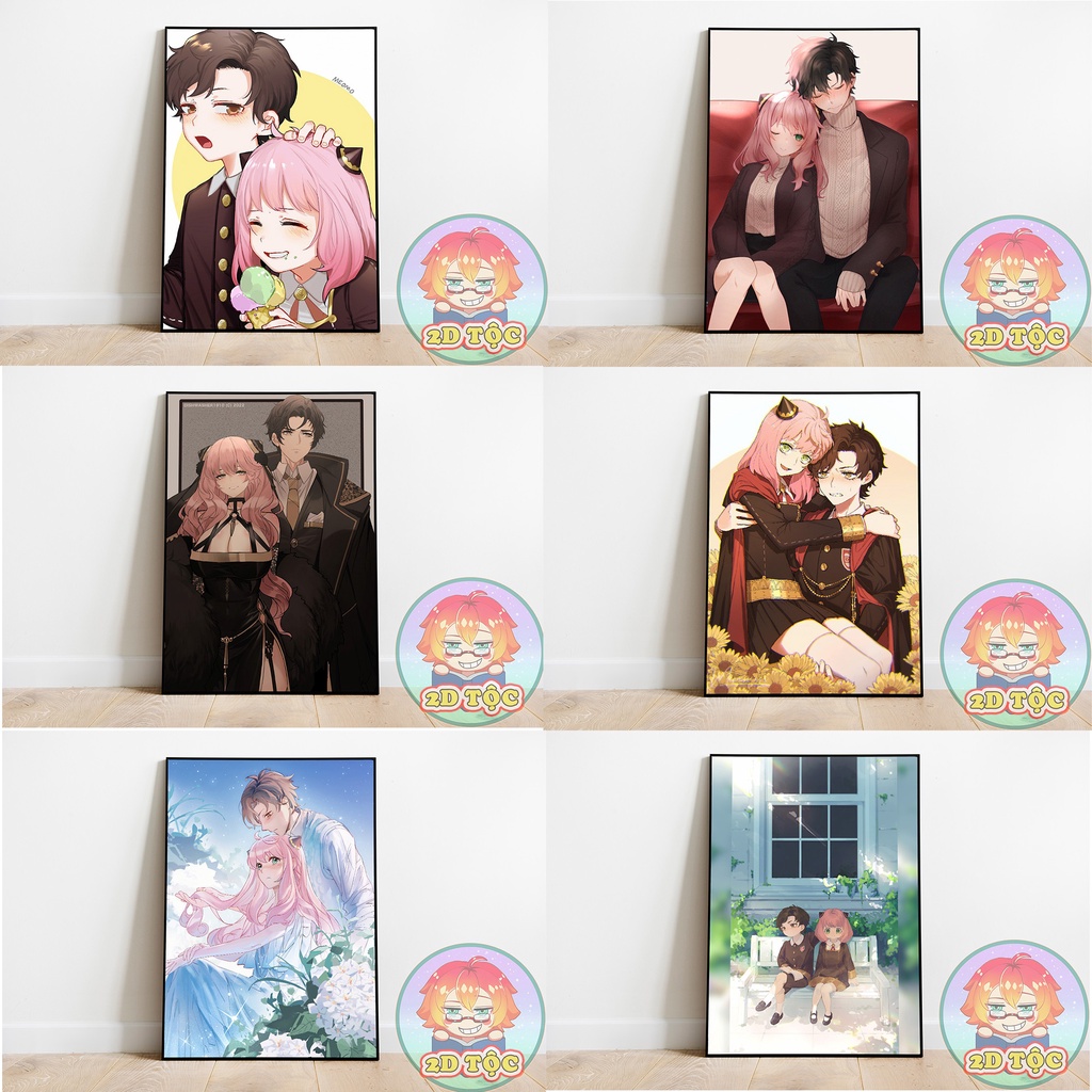 TRANH POSTER A3 ANYA DAMIAN (1) ANIME MANGA SPY X FAMILY CHẤT LIỆU GIẤY CAO CẤP - 2D TỘC SHOP