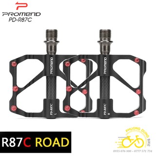 Pedan bàn đạp bạc đạn xe đạp PROMEND PD R87C / PD M86C - Trục Carbon
