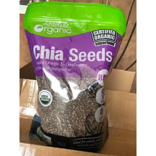 [HÀNG CHÍNH HÃNG] Hạt Chia Úc Absolute Organic Chia Seeds 1kg