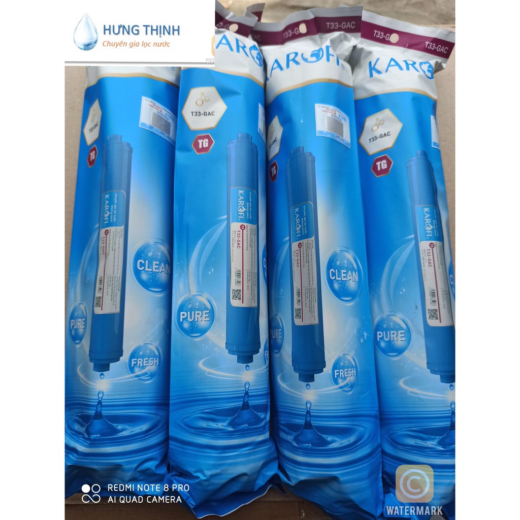 Lõi lọc nước số 6 Karofi chính hãng - Lõi GAC-T33