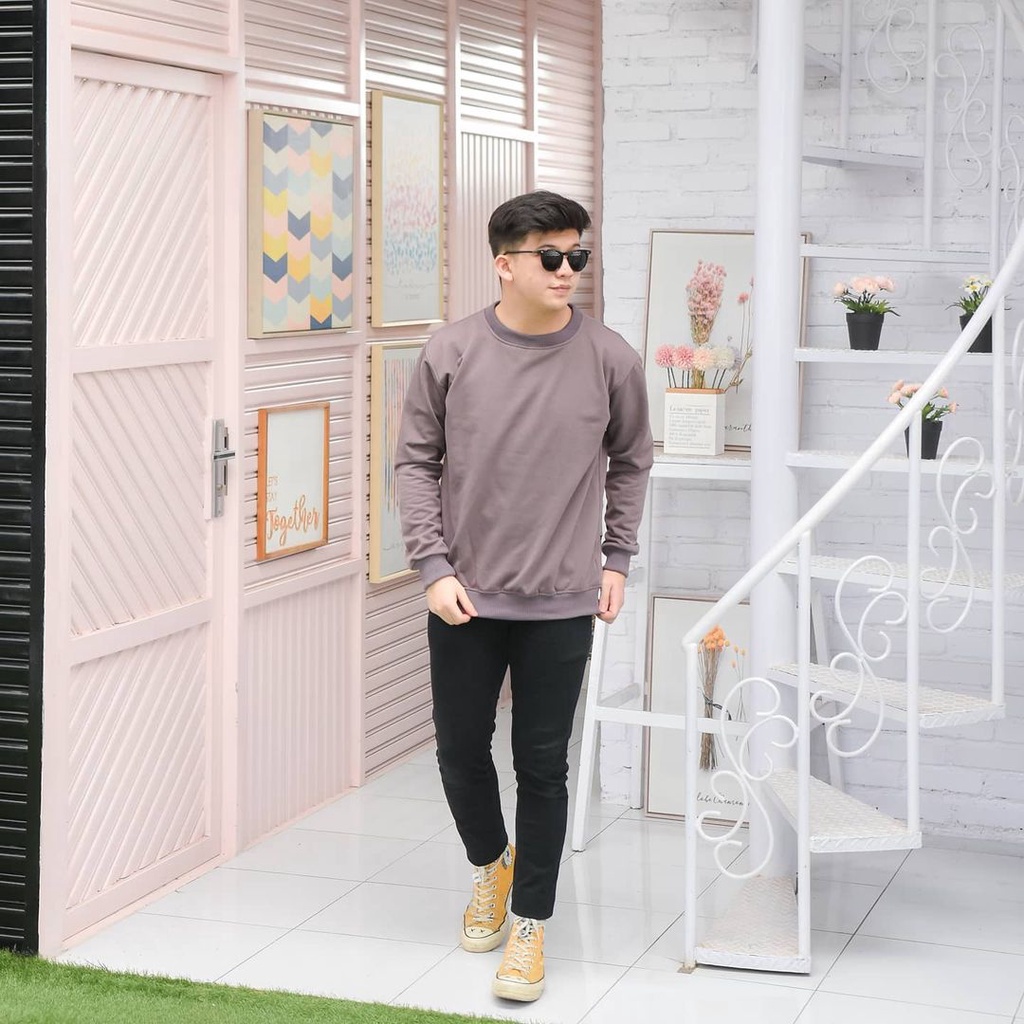 Áo Hoodie Màu Xám Cơ Bản Thời Trang Dành Cho Nam Và Nữ Distro 2021 | BigBuy360 - bigbuy360.vn