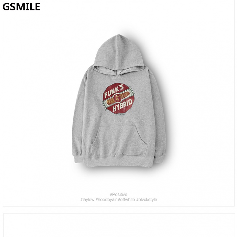 Áo Sweater Có Mũ Trùm Đầu In Họa Tiết Vải Nhung Dày Phong Cách Hàn Quốc