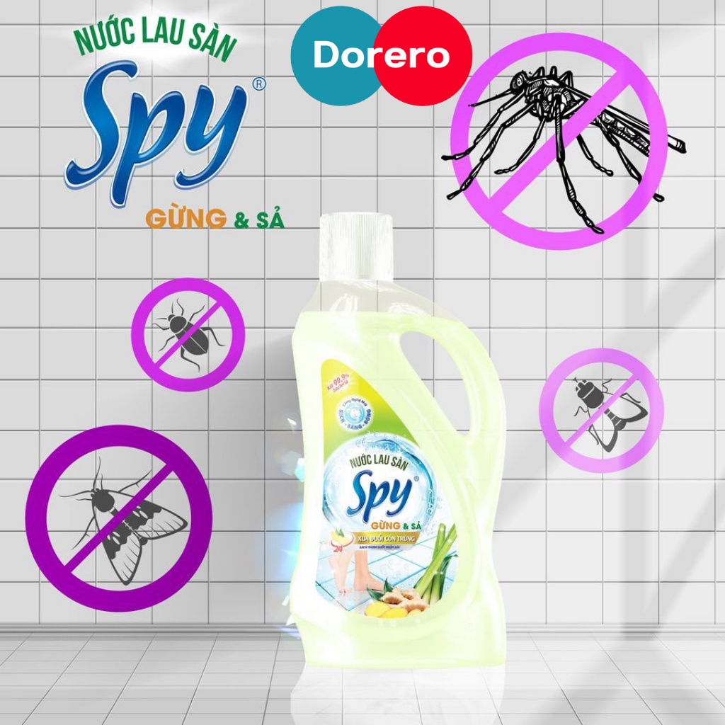 Nước lau sàn SPY dung tích 950ml  hương gừng sả