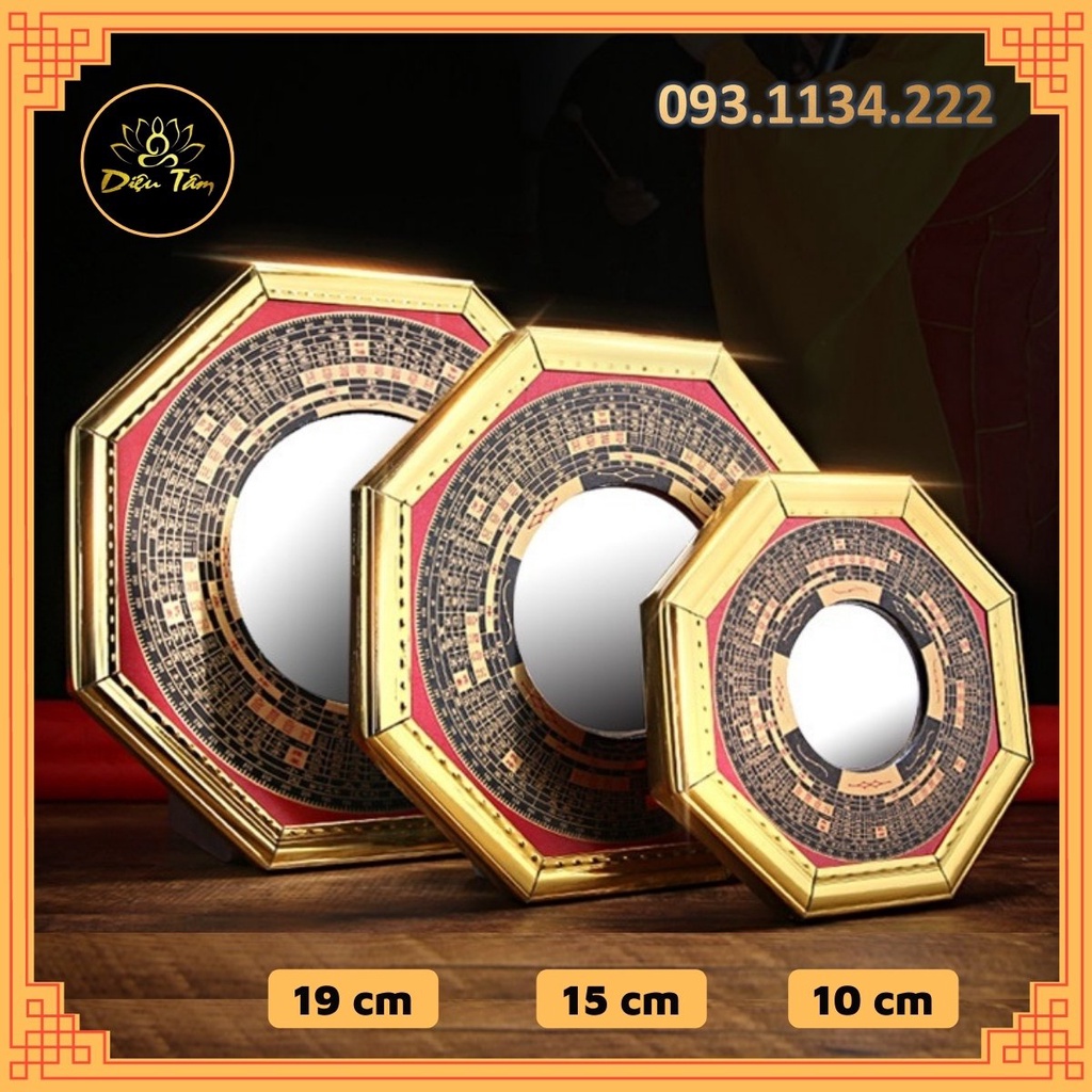 Gương bát lồi la kinh phong thủy nhiều size