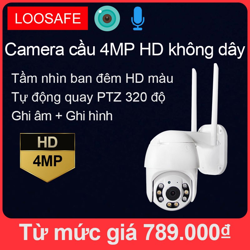 Camera Wifi ngoài trời Full HD 5MP chống nước, PTZ  camera có thể xoay 320 độ, Camera IP Giám Sát | BigBuy360 - bigbuy360.vn