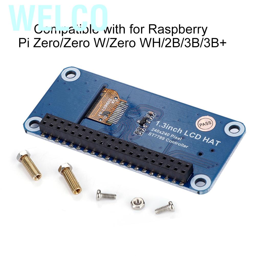 Welco 1.3-inch IPS OLED LCD Display Screen HAT For Raspberry Pi 3B+/3B/Zero W