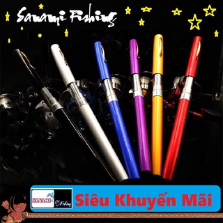 [ Tặng 1 phao,1 mồi giả,1 hạt chặn,1 hộp lưỡi,3 chân cắm phao] Bộ Cần Câu Bút Mini Cao Cấp Giá Rẻ Chất Lượng Cao