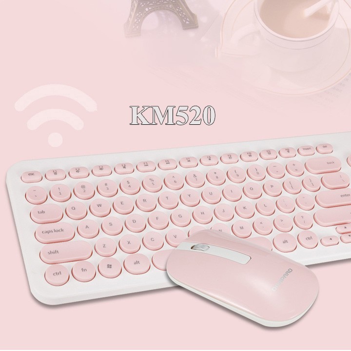 Bộ bàn phím chuột không dây nhỏ gọn J520 KM520