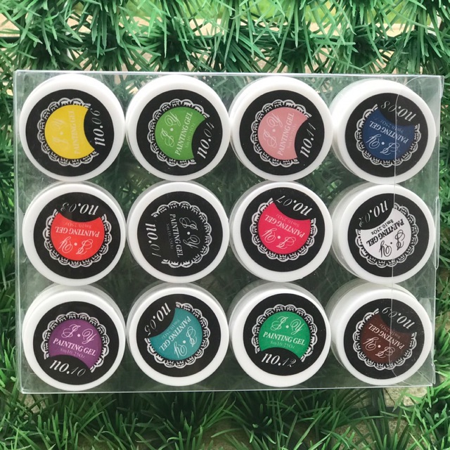 Set 12 mầu gel vẽ