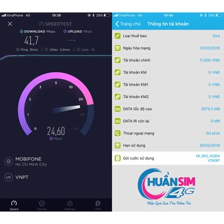 Sim Vina 4G Miển phí Data - Miễn phí cuộc gọi