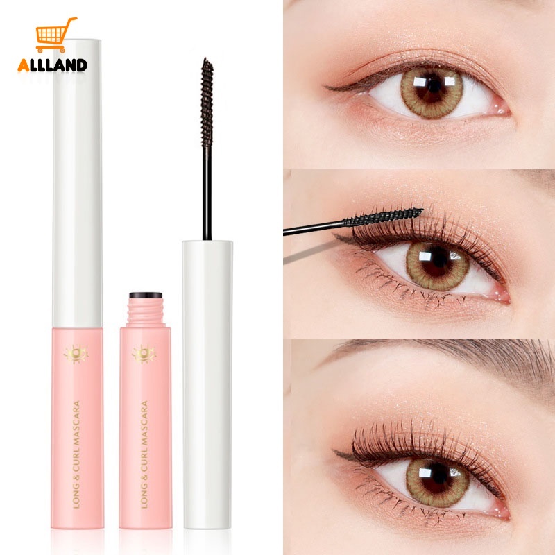 Mascara Màu Đen/Nâu Siêu Mịn Không Nhòe Lâu Trôi Chuốt Cong Mi