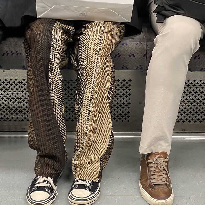 Women's Fashion Color Wide-Length High Waisted Long Pants