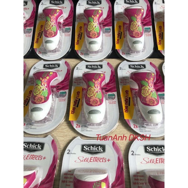 Bộ Dao Cạo Thay Lưỡi Dành Cho Nữ Schick Silk Effects . - Hàng chính hãng DKSH Việt Nam.