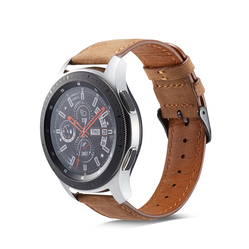 Dây Đeo Bằng Da 22mm Cho Đồng Hồ Thông Minh Samsung Galaxy Watch 46mm / Gear S3 / Huawei Gt