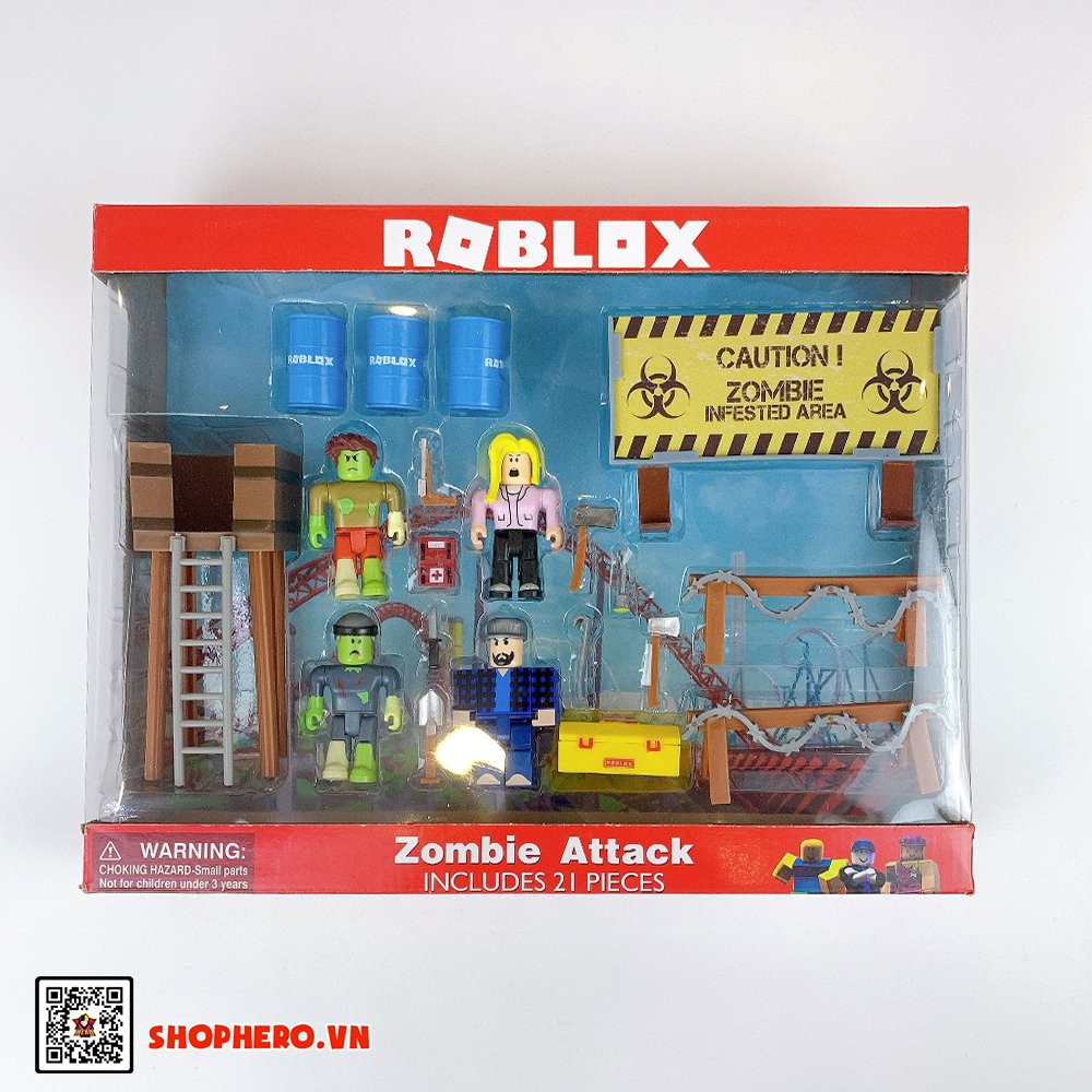 Mô hình roblox Zombie tấn công khu vui chơi