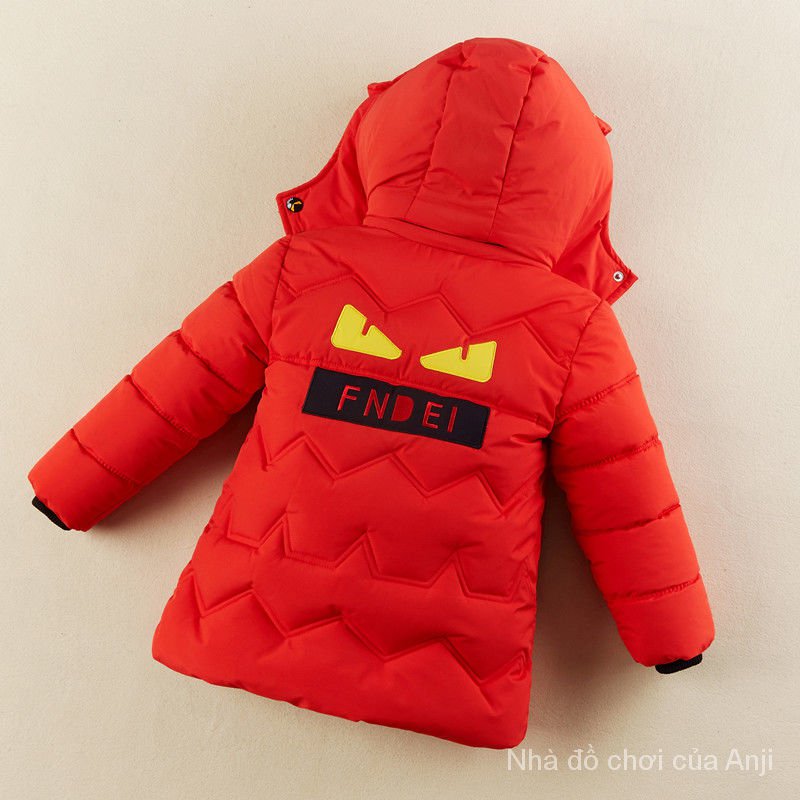 Children Overcoat Costumes winter kids Boy Down Clothes Cotton Thick Cotton Jacket Handsome Children Long Coat