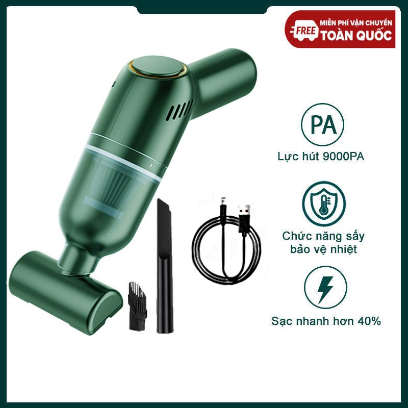 Máy hút bụi cầm tay mini không dây đa năng Yoice lực hút siêu mạnh