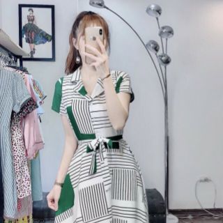VÁY SƠ MI DÁNG XÒE KÈM ĐAI. 3 kg