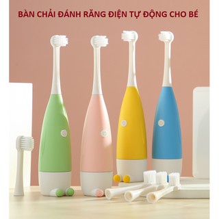 Bàn chải đánh răng điện cho bé, bàn chải đánh răng tự động trẻ em, máy đánh răng tự động