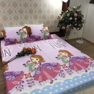 Ga chun và 2 gối chất cotton lụa