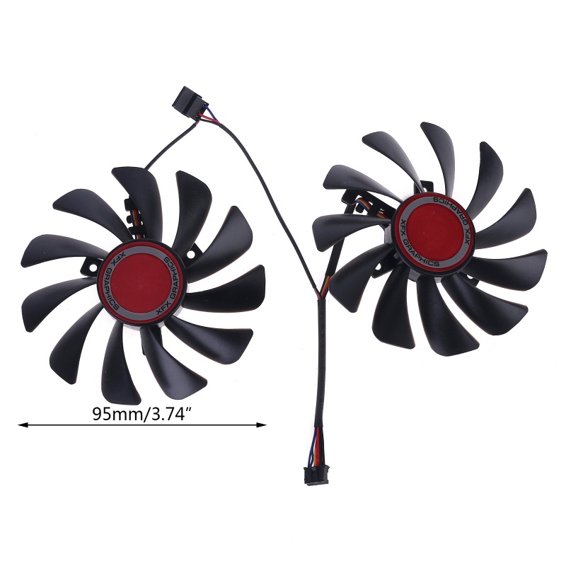 2 Quạt Tản Nhiệt 95mm FDC10U12S9-C CF1010U12S Thay Thế Chuyên Dụng Cho XFX Radeon RX580 RX590