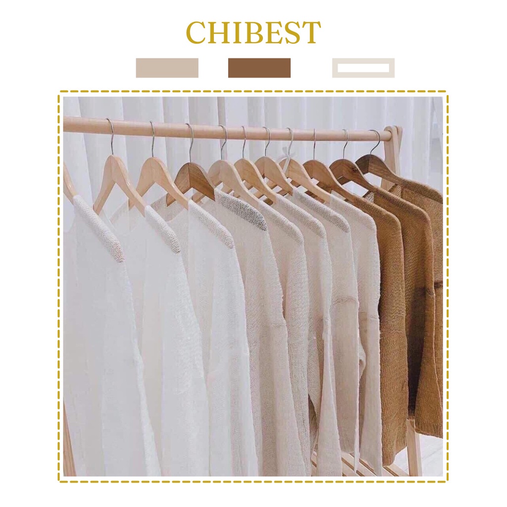 Áo cardigan len mỏng form rộng dệt kim ulzzang dáng dài thời trang cho nữ CHIBEST QC031