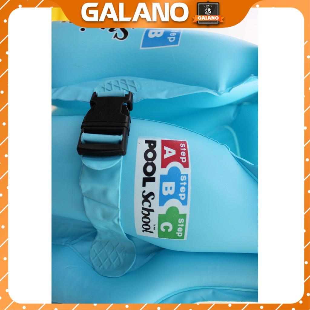 Phao Cho Bé Gái Bé Trai Tập Bơi GALANO Có Khóa Cài An Toàn Size S 1 - 6 Tuổi SS-001097