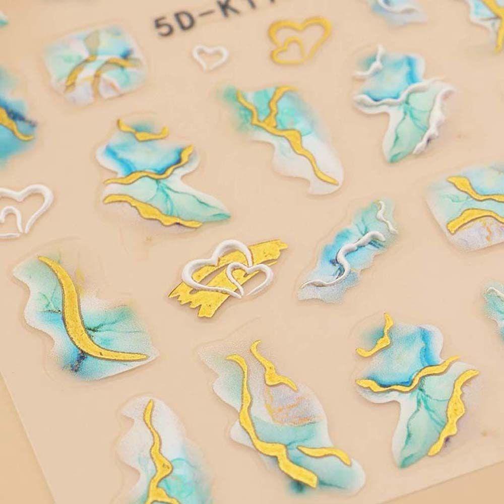 Miếng Dán Trang Trí Móng Tay Họa Tiết Đá Hoa Cương 5D Dễ Thương|Miếng Dán Trang Trí Móng Tay Tự Dính Họa Tiết Đá Hoa Cương Nhiều Màu Sắc