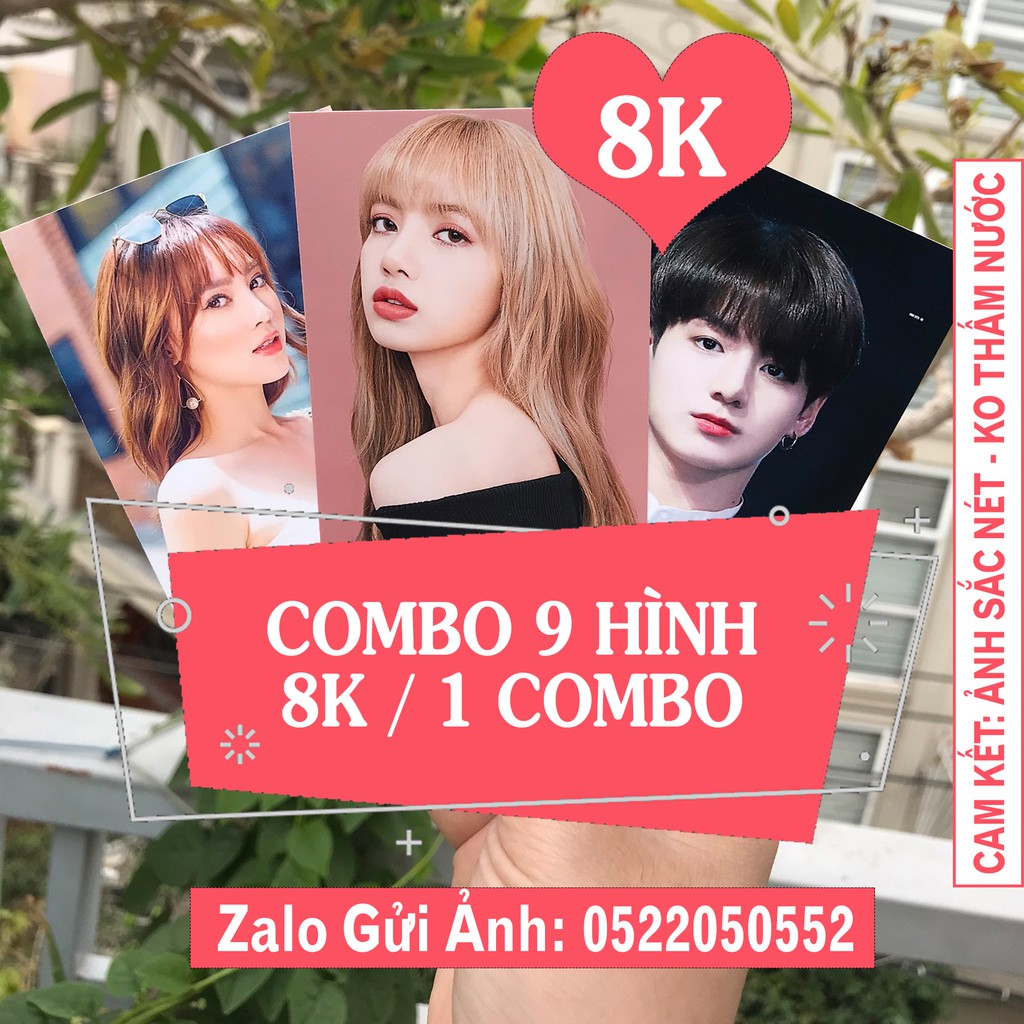 [ RẺ VÔ ĐỊCH] Combo 9 ảnh 6x9 ép lụa chỉ 8k 1 combo