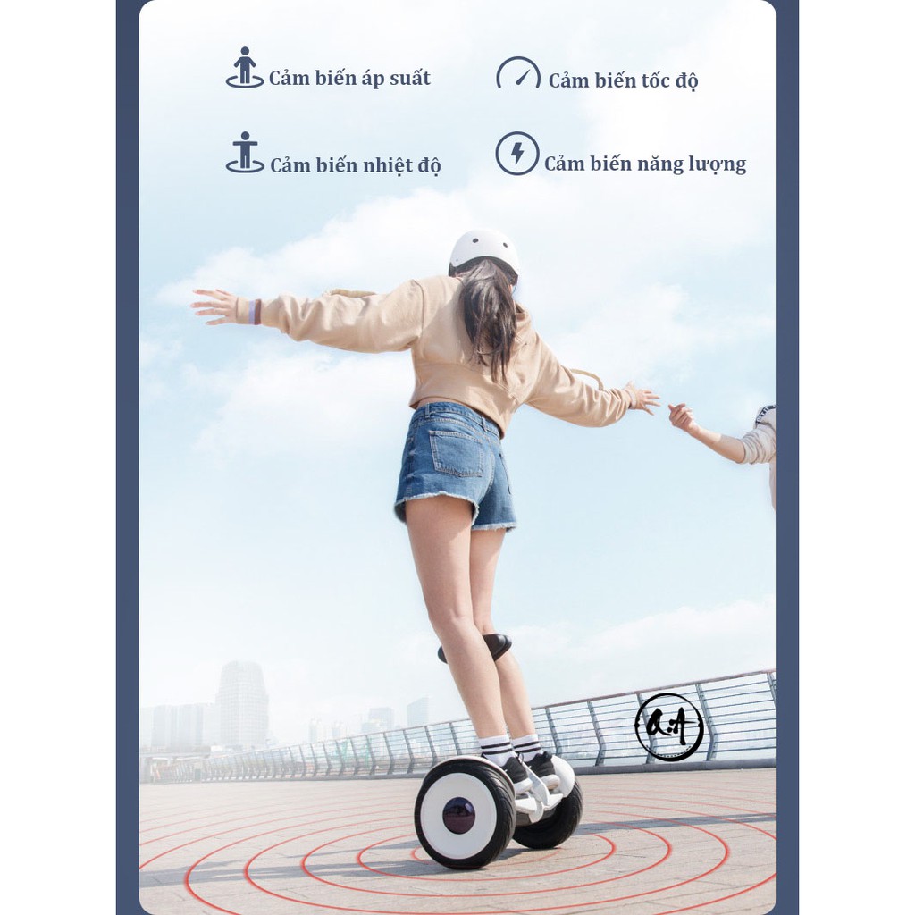 🛴[Freeship]🛴  Xe Điện Cân Bằng 10 inch Mini Scooter💥  Kết nối Bluetooth ☣️Chế độ đèn LED thông minh chuyển hướng đổi màu