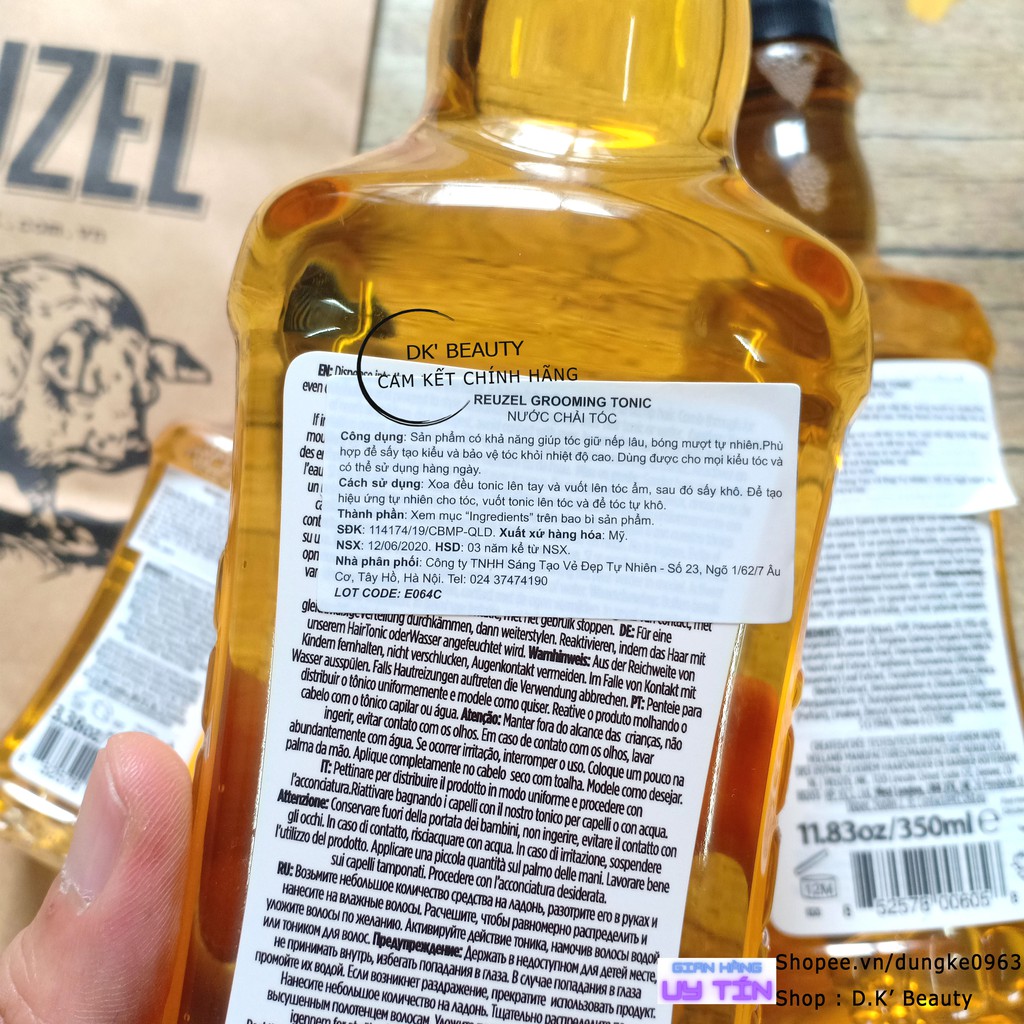 Nước Tạo Phồng Giữ Nếp Reuzel Grooming Tonic Cao Cấp Nhập Khẩu Hà Lan