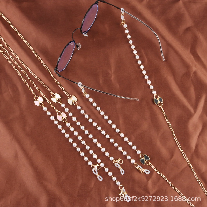 [HOT TREND]Dây đeo khẩu trang chuỗi ngọc sang chảnh chống thất lạc nhiều kiểu xinh xắn KT5