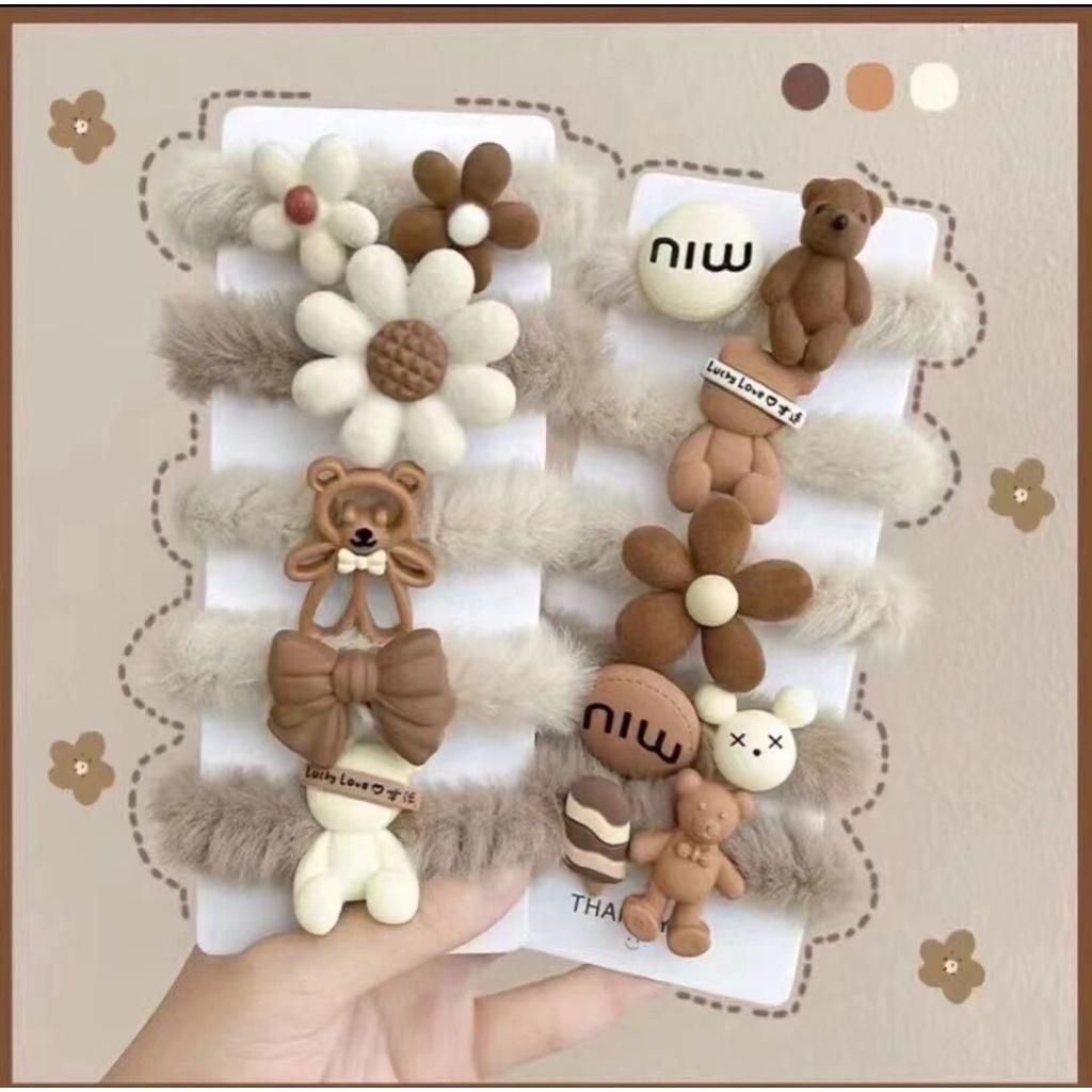 Cột Tóc Hình Thú dễ thương - Dây Buộc Tóc Vải Lông Mịn phong cách Hàn Quốc Đáng yêu Dành cho bé gái, bạn gái