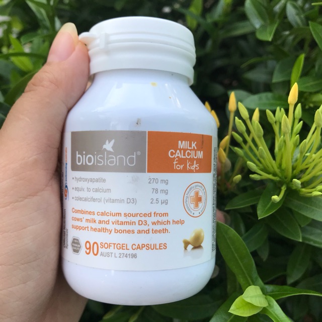 (Có tem chíp Chemist) Viên uống Canxi Bioisland 90 viên