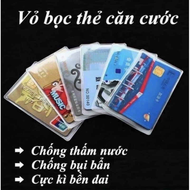 Combo 2 Vỏ Bọc Thẻ Căn Cước Công Dân , Bằng Lái Xe, ATM, Card Visit, Thẻ Sinh Viên