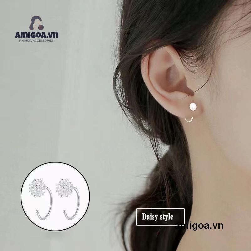 ✨✨Bông tai mạ bạc hình bướm đơn giản phong cách ngọt ngào thời trang Hàn Quốc cho nữ