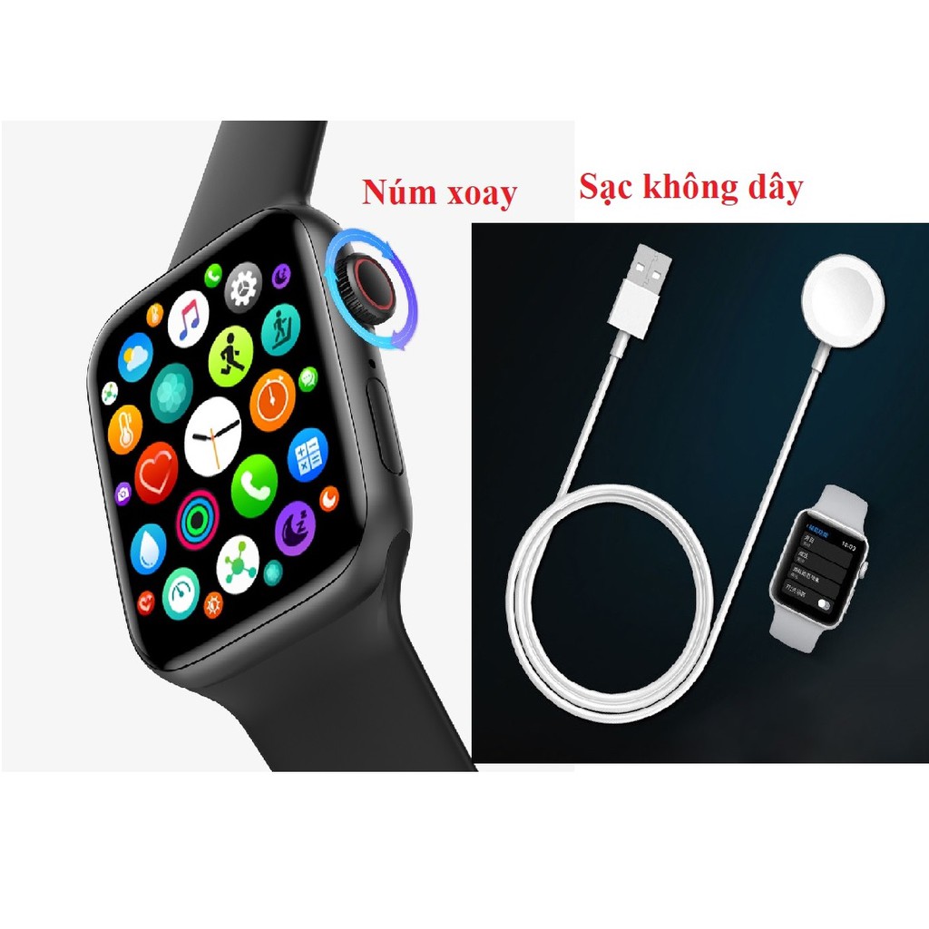 Đồng hồ thông minh bản Mới ra và Nâng cấp, Đồng hồ thông minh Watch 22 như apple watch có núm xoay, thay hình cá nhân