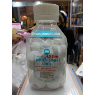 Muối Tinh NaCl pha xúc miệng (lọ 50 viên )