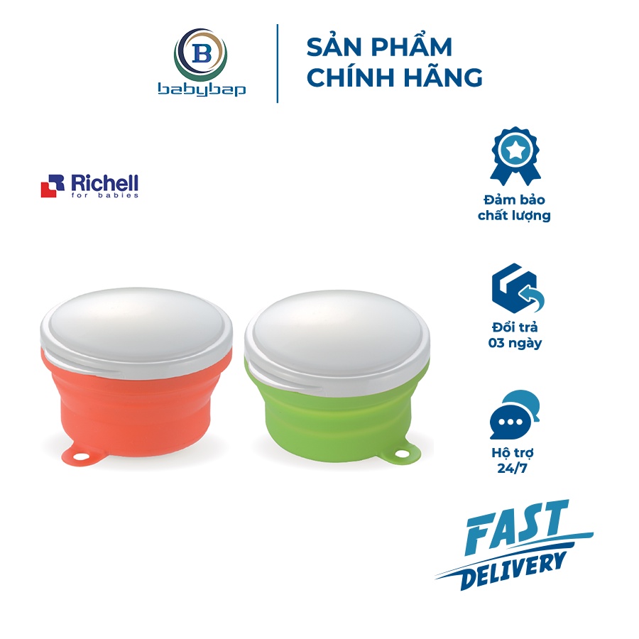 Chén Ăn Dặm Gấp Gọn Kèm Muỗng Dành Cho Bé Từ 5 Tháng Tuổi