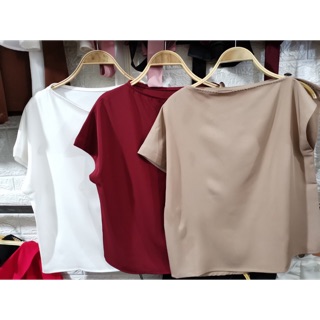 Áo cổ thuyền lệch vai hàng đẹp