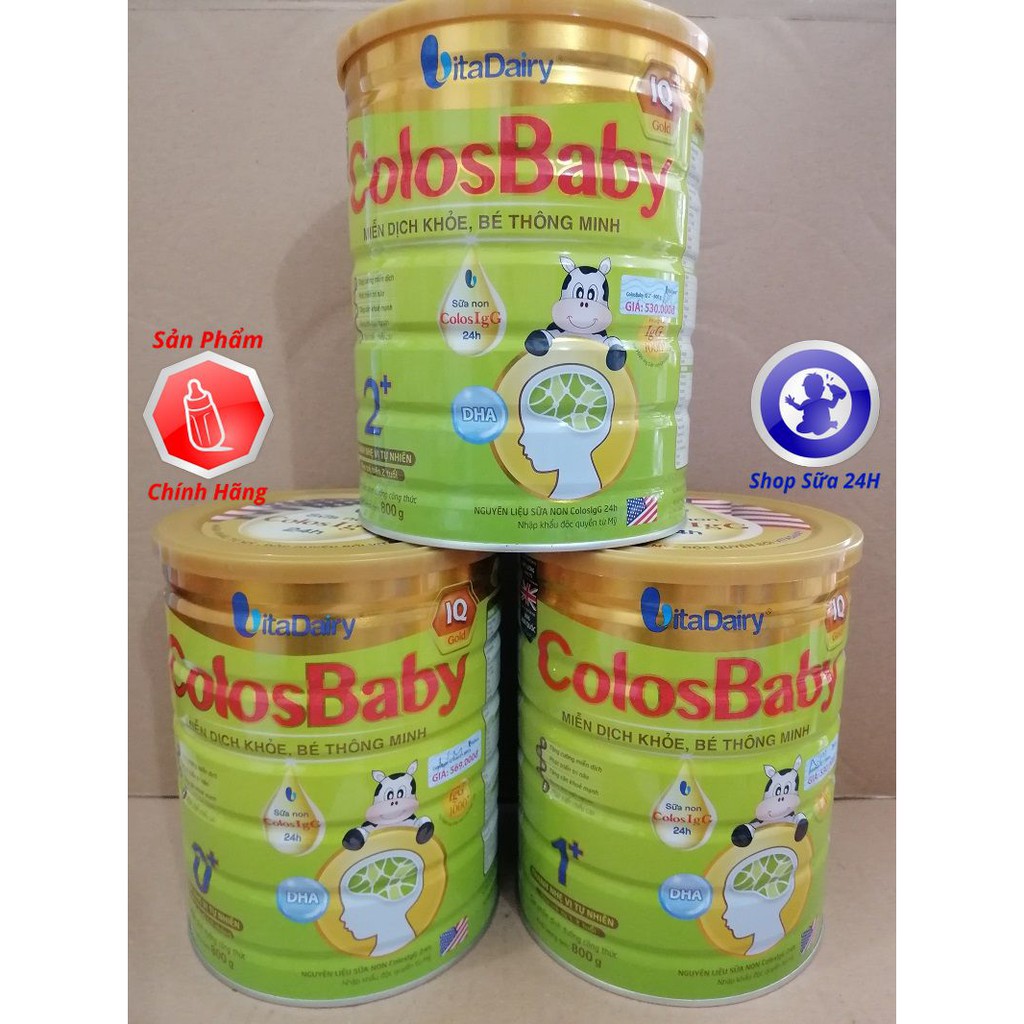 [Bổ Sung DHA] Sữa Colosbaby IQ 0+, 1+ và 2+ lon 800G