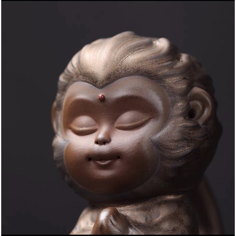 Tượng Tôn Ngộ Không Hoá Đá Trang Trí Hồ Cá Tép, Thuỷ Sinh