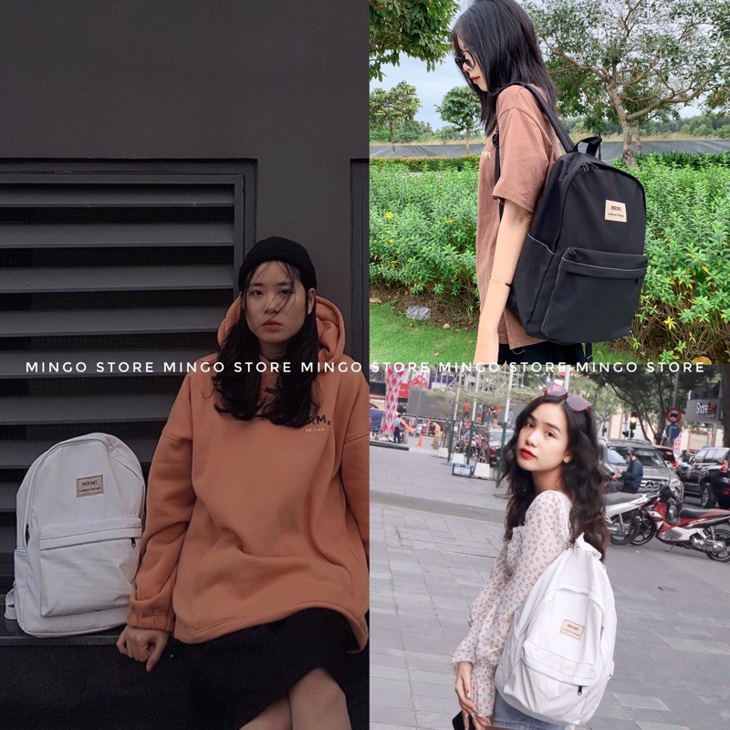 Balo vải MRMI dập chỉ form nhỏ xinh (MRMI02 BACKPACK)