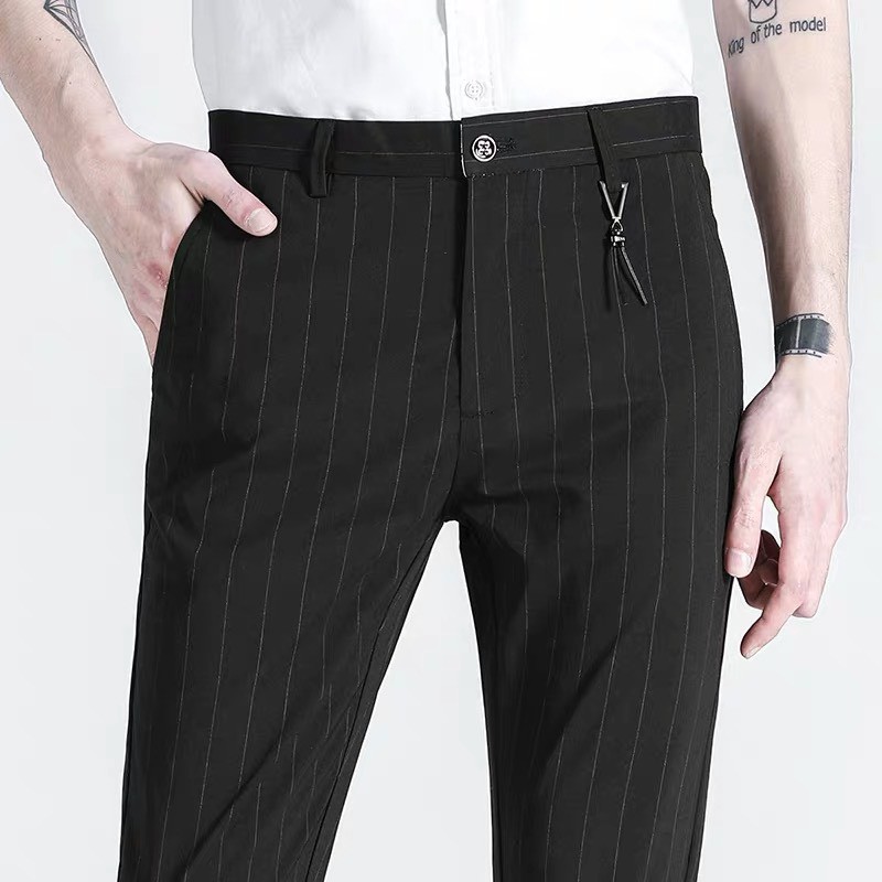 (Ảnh thật+video) Quần tây âu nam cao cấp kẻ sọc vải đẹp hàng tốt chất lượng cao | BigBuy360 - bigbuy360.vn