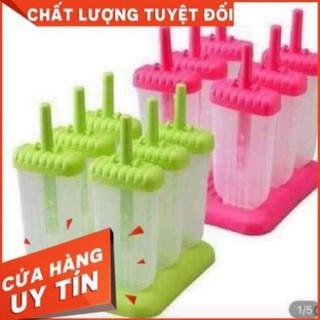 Bộ khuôn làm kem 6 que dẹt