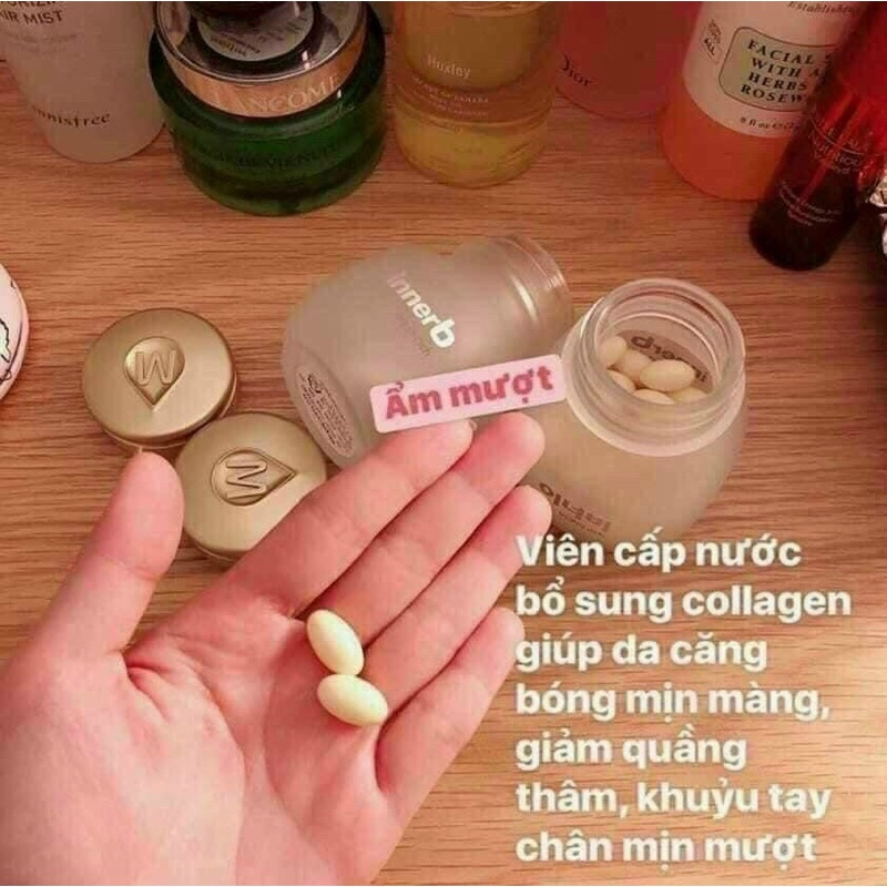 Viên uống nước collagen Innerb Aqua Rich 70v