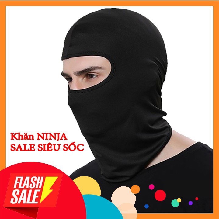 Bộ Khăn Trùm Đầu Ninja Fullface Kiêm Khẩu Trang Chống Nắng, Chống Bụi