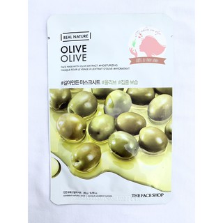 MẶT NẠ CẤP ẨM OLIVE THE FACE SHOP REAL NATURE