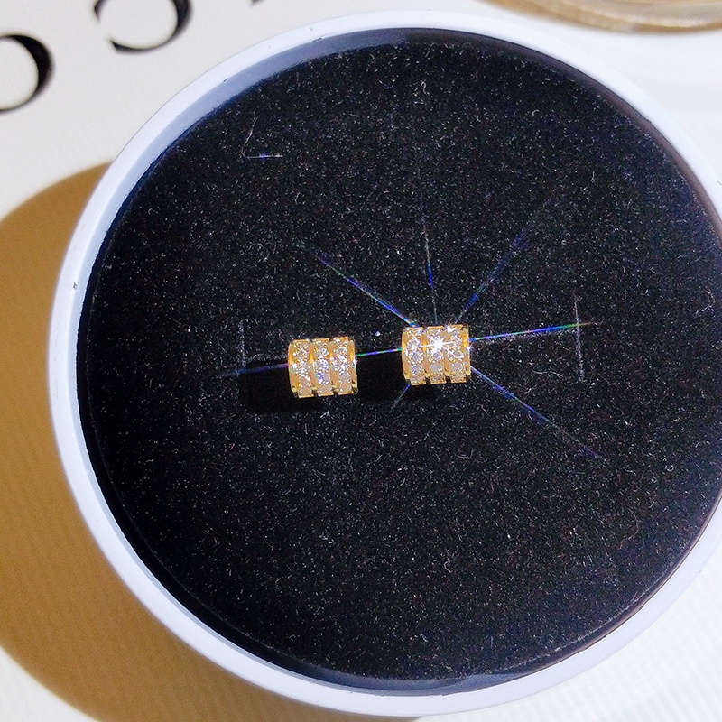 [Jiudolan] Khuyên Tai Đính Đá Zircon Tinh Tế Thời Trang Hàn Quốc Cho Nữ Mỗi Ngày